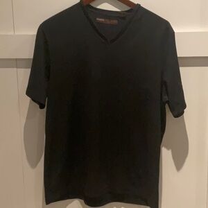 Mens Perry  Ellis black tee size xl 100% polyester
